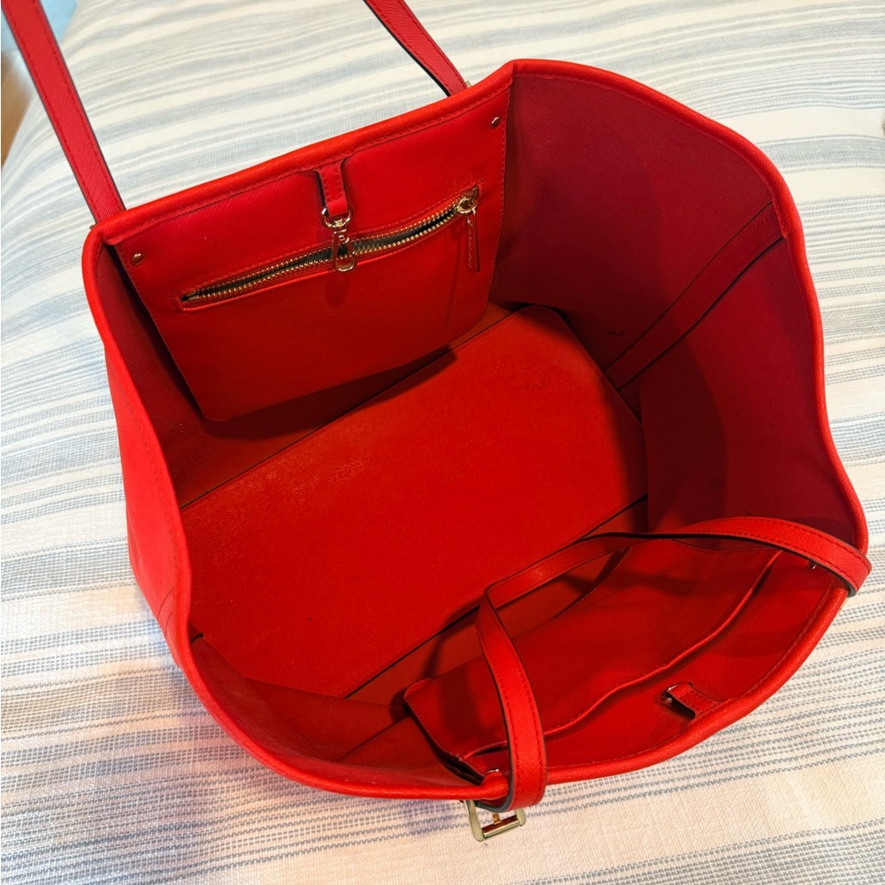 Michael Kors Vibrant Red Tote - Picture 5 of 7